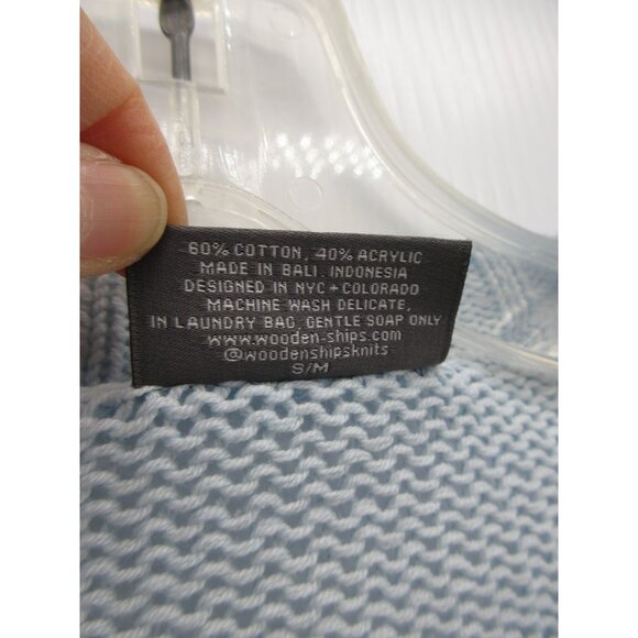 Wooden Ships Sweater Small Medium Pullover Tie Dye Open-Knit Cotton * - Picture 10 of 11